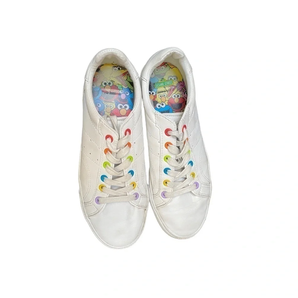 Sesame Street | White / Rainbow | Sneakers | Size: 8 - Picture 4 of 15